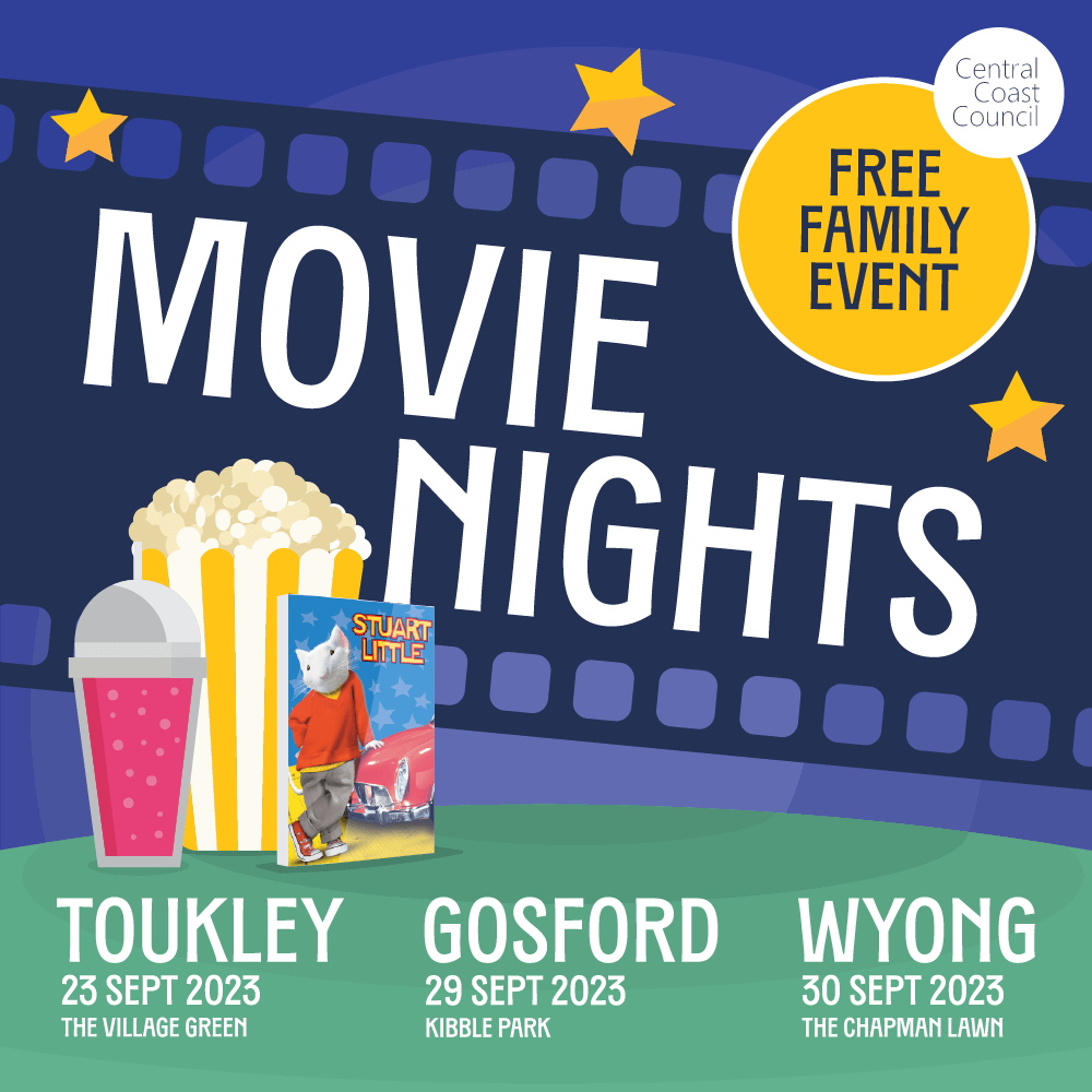 Promotion for Central Coast Movie Night