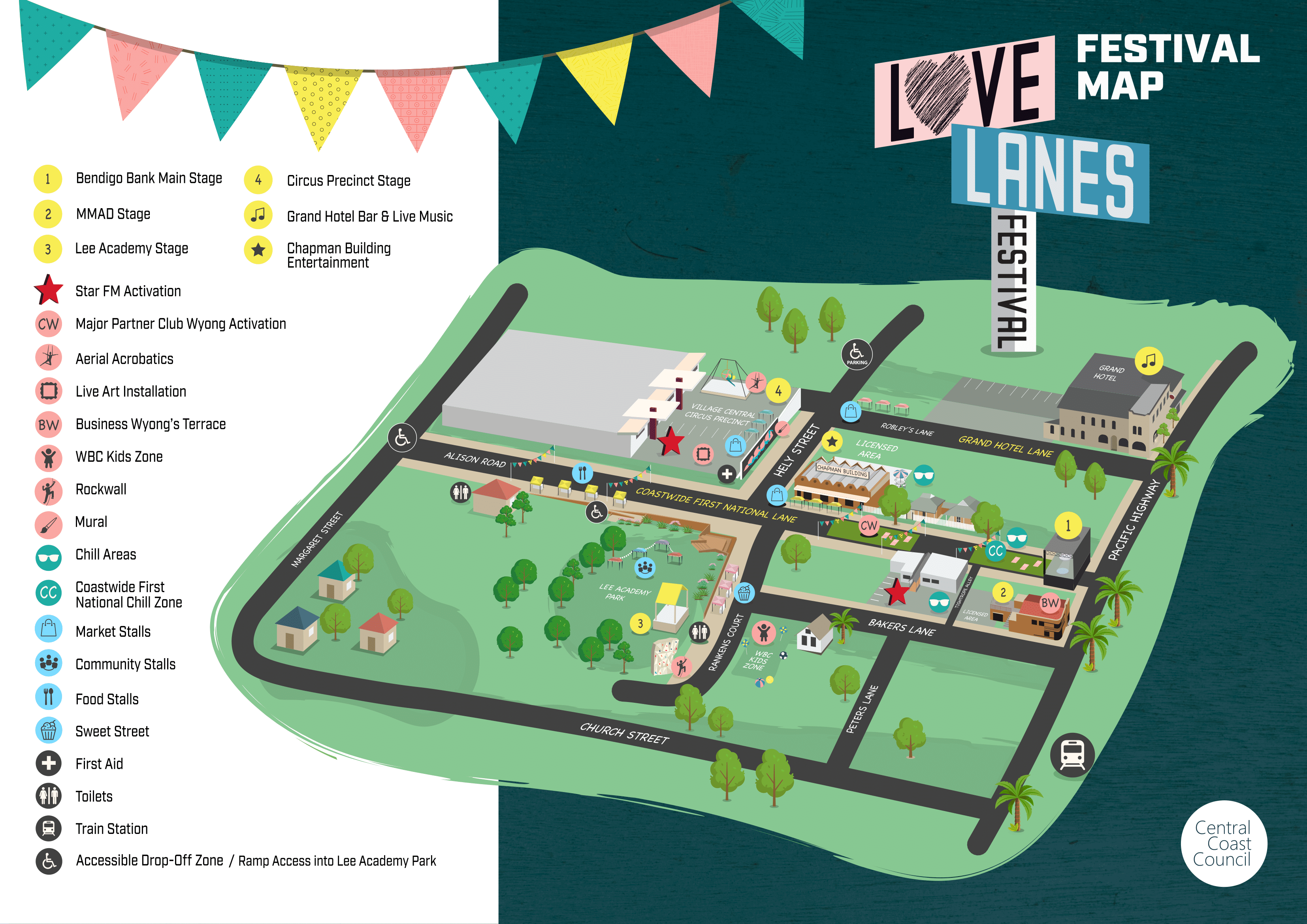 Love Lanes Map 2024