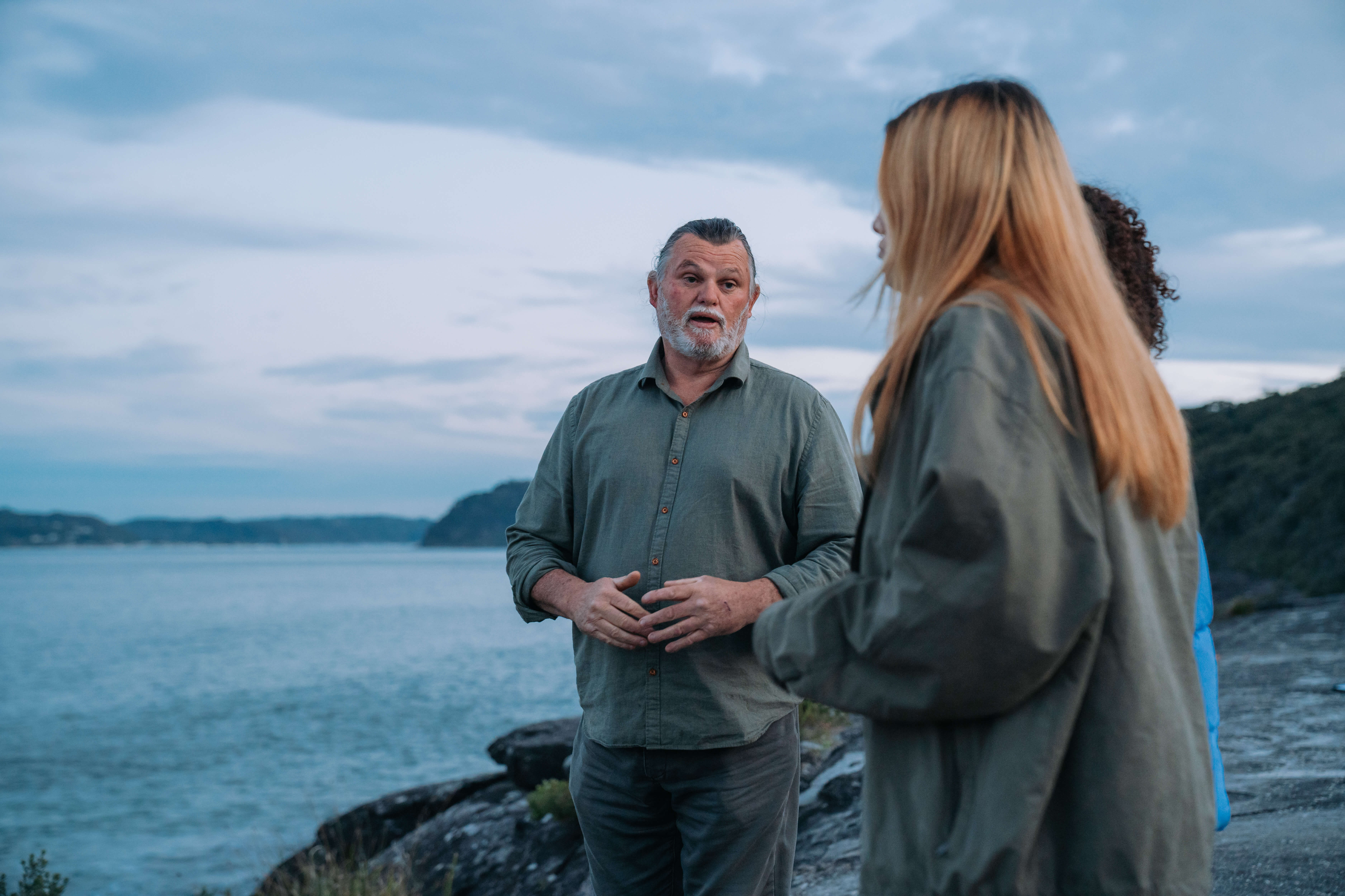 Aboriginal guided bushwalk experience overlooking the ocean.