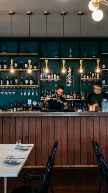bar and restaurant interior
