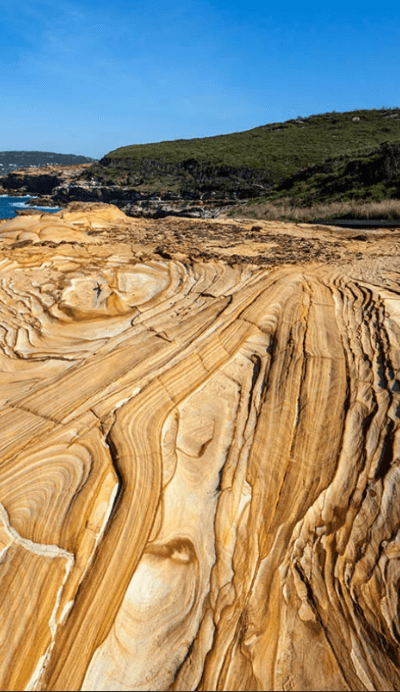 Sand stone formation along Bouddi National Park