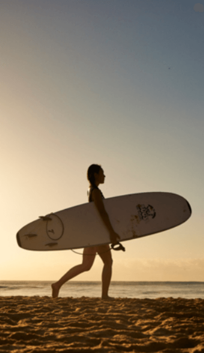 Surfer at Avoca Beach