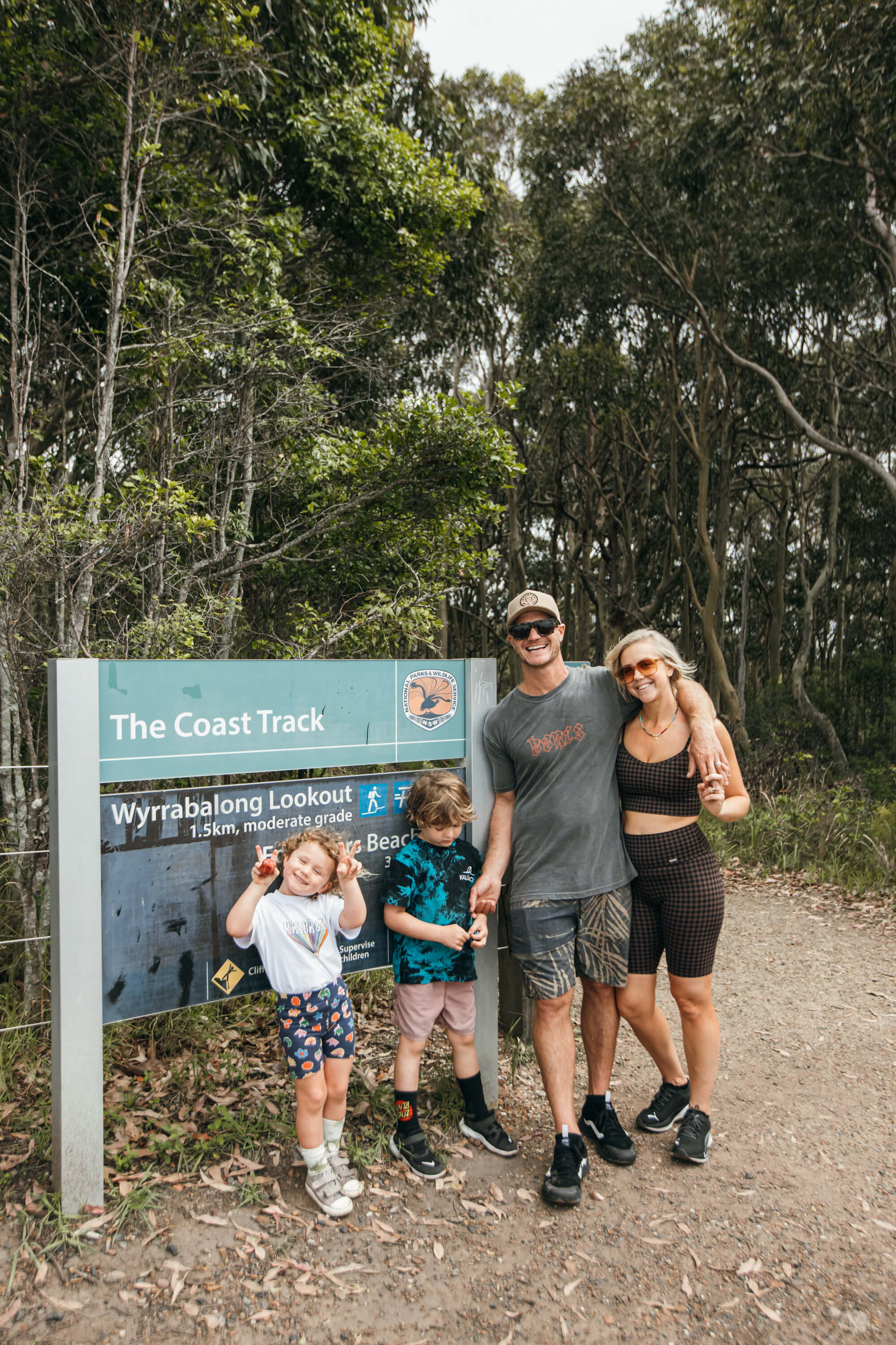 Kyal and Kara at Wyrrabalong National Park