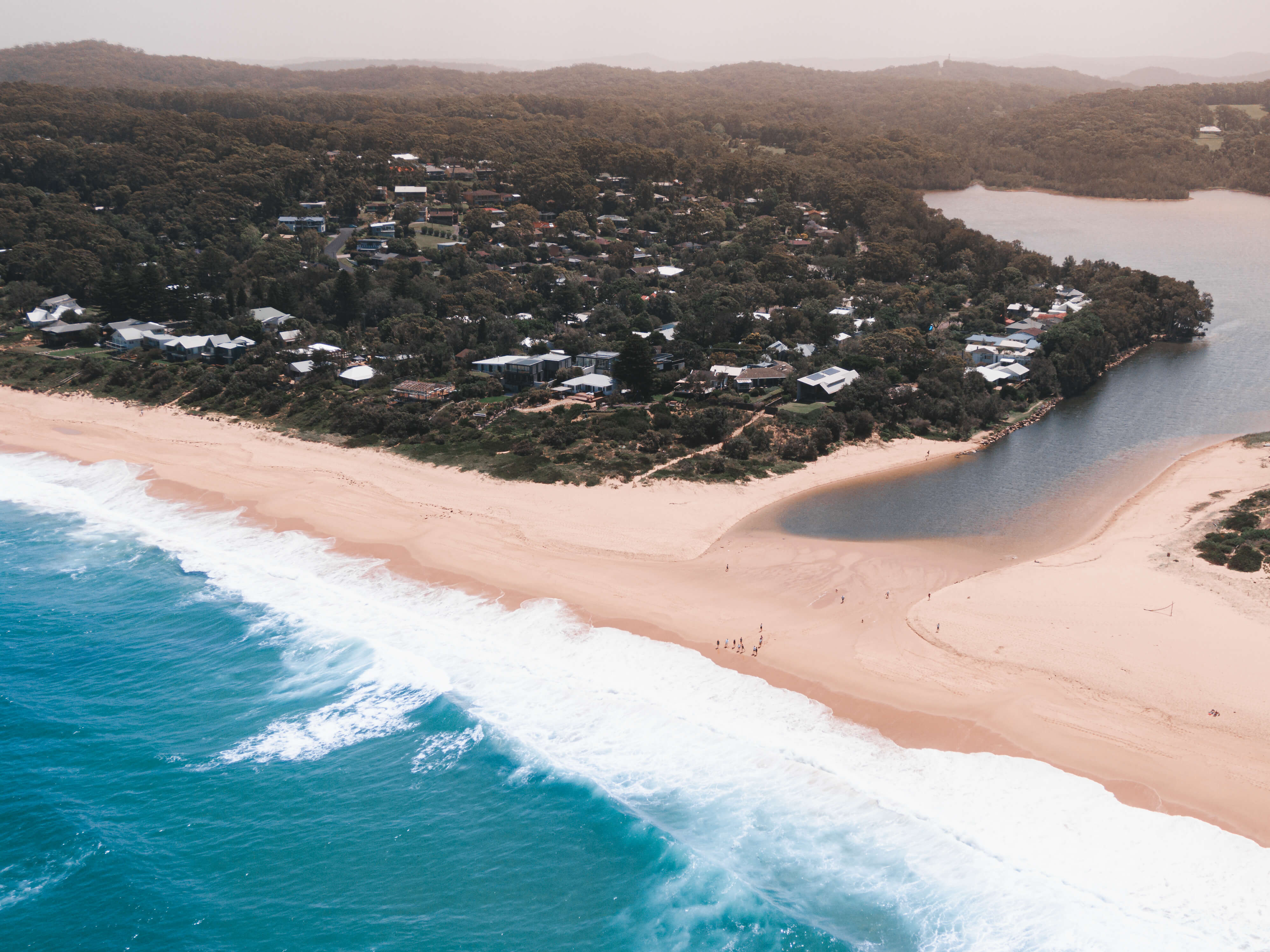 copacabana beach and lagoon