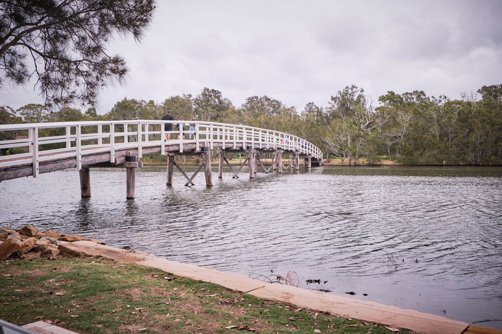 bridge over water at budgewoi