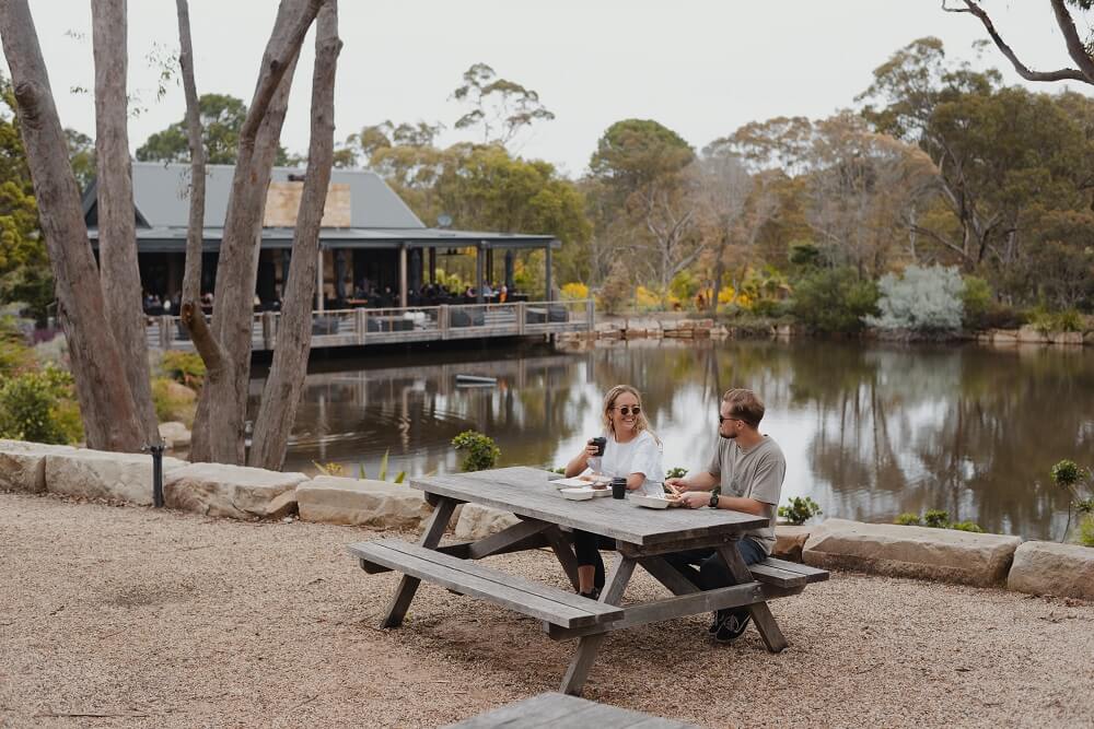 People enjoying fresh air in hinterland