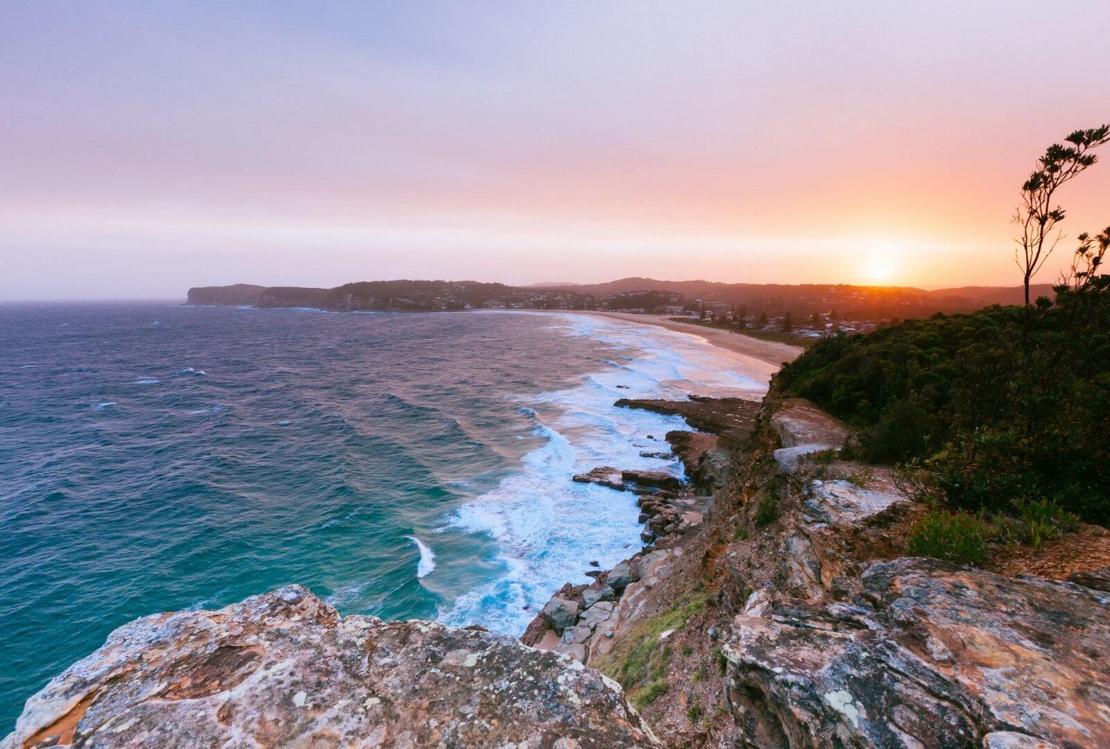 aerial shot of north avoca