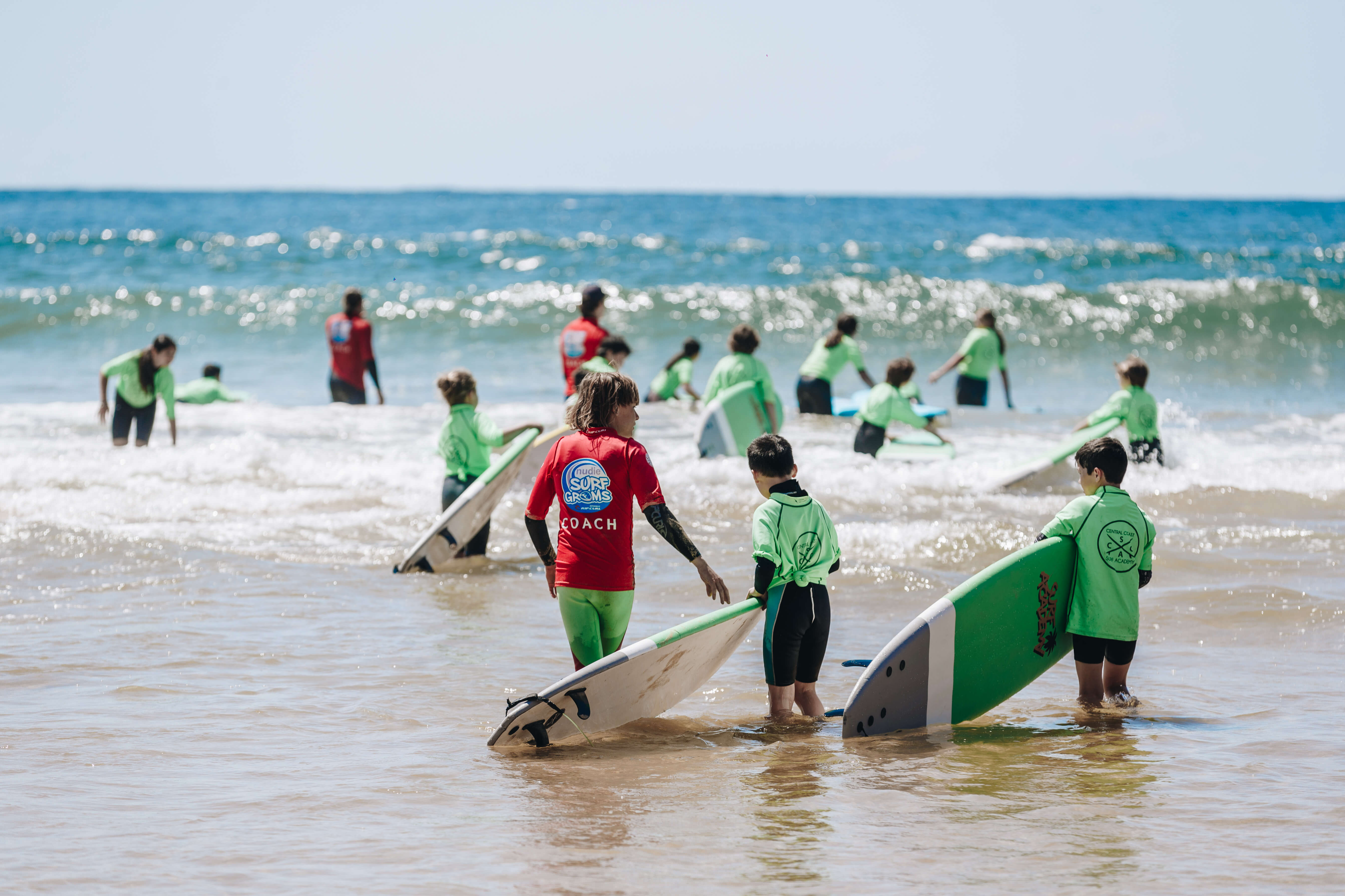 Central Coast Surf Academy in action