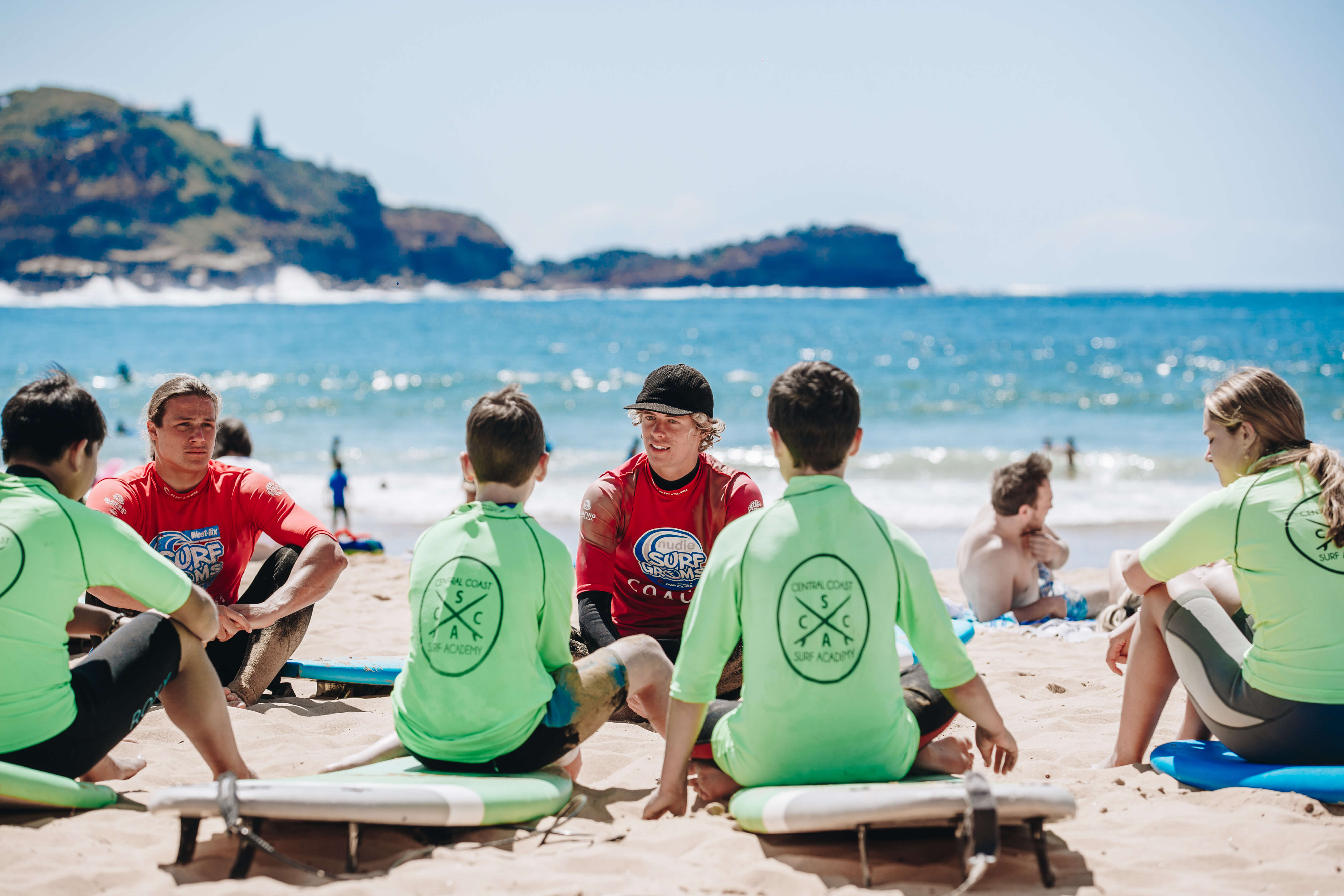 Central Coast Surf Academy in action