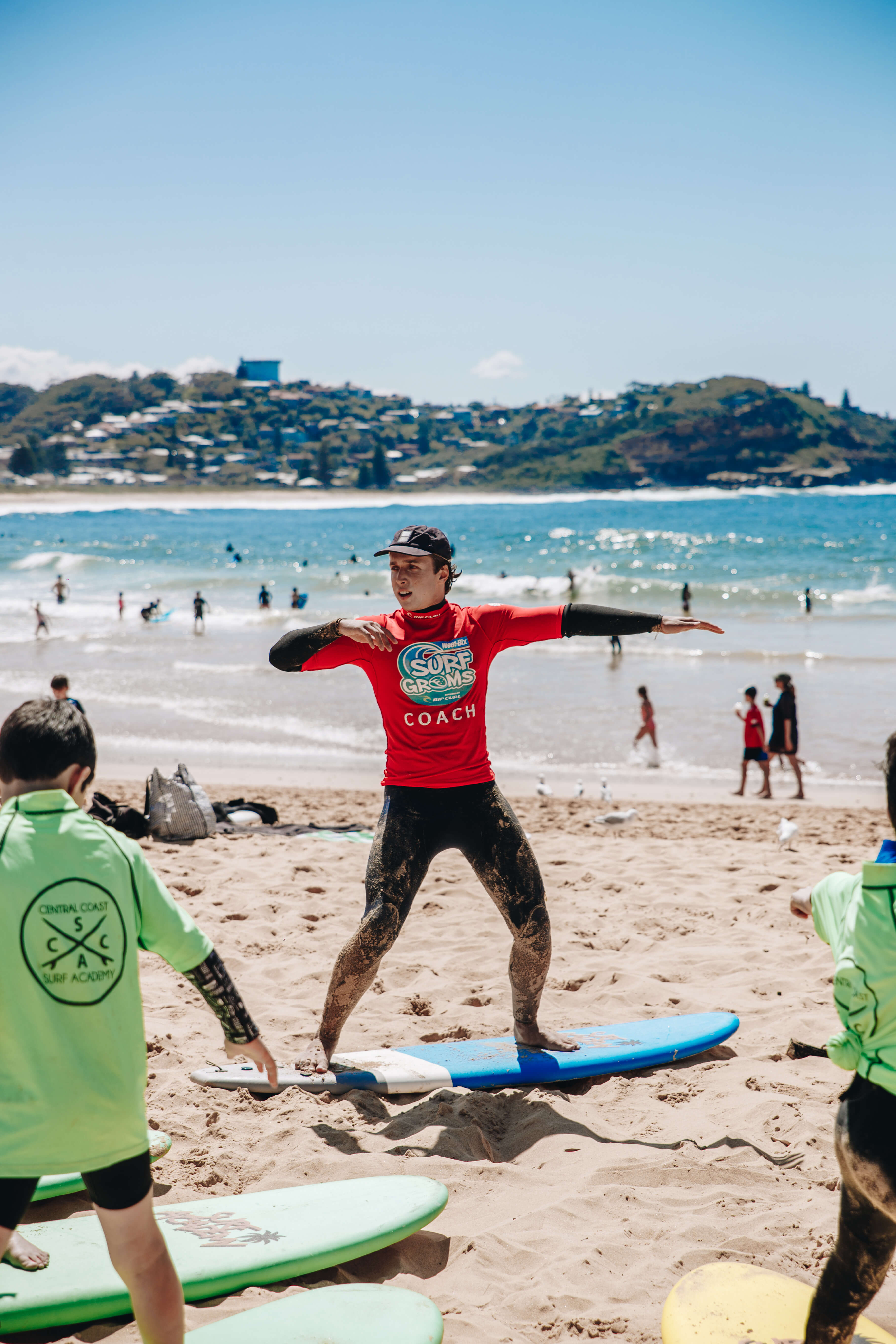 Central Coast Surf Academy in action