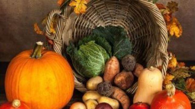 vegetables falling out of a basket