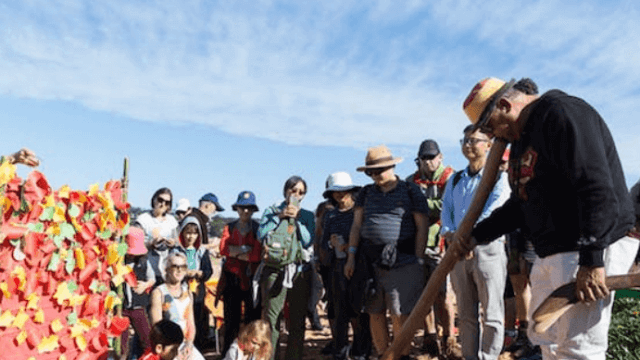 5 lands ceremony on sand