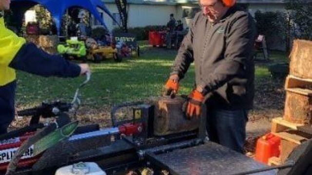 Demonstrations of outdoor power equipment