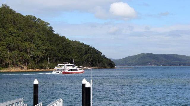 ferry departing