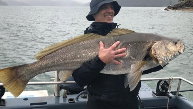 bloke catches big river fish