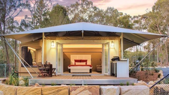 Glamping tent