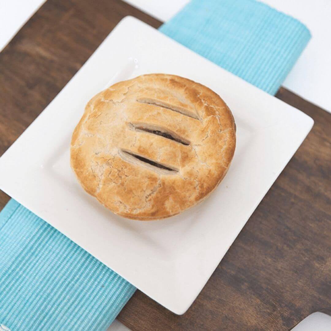 pie served on plate ready to eat