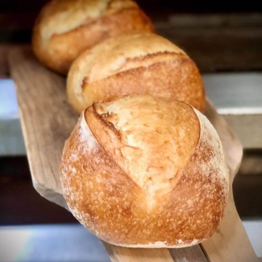 fresh sourdough bread