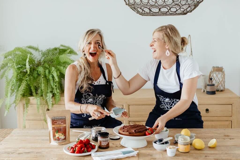 women preparing nourishing food