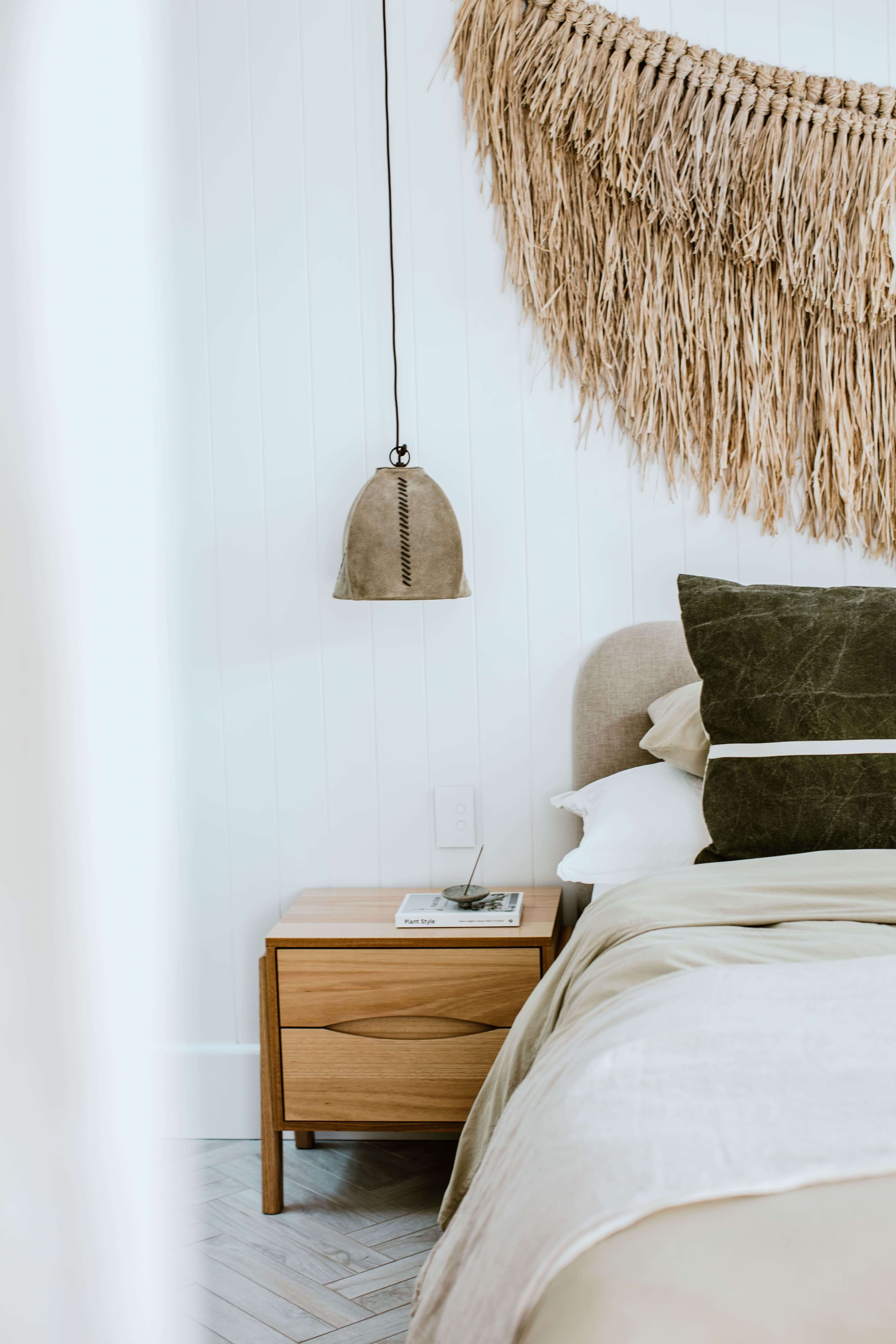 coastal interior bedside decor