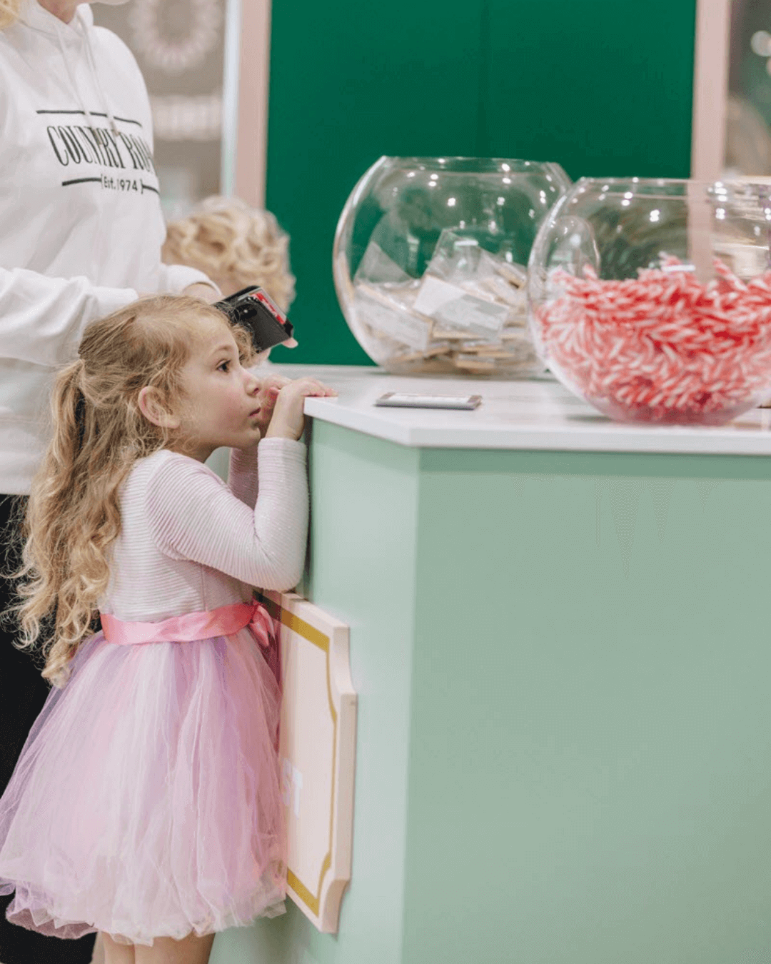 girl in fairy dress wants sweets
