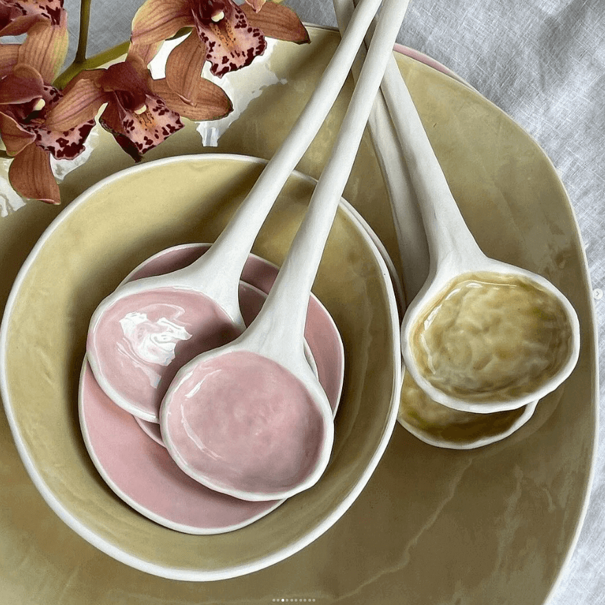 Handmade spoon and bowl ceramics