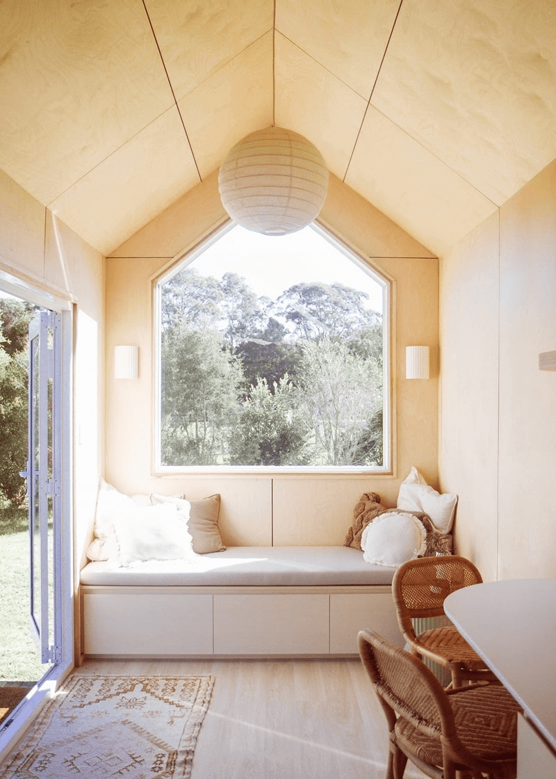 Blue lagoon beach resort tiny home interior