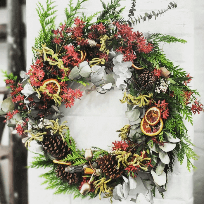 House of Ellery Christmas Wreath workshop  