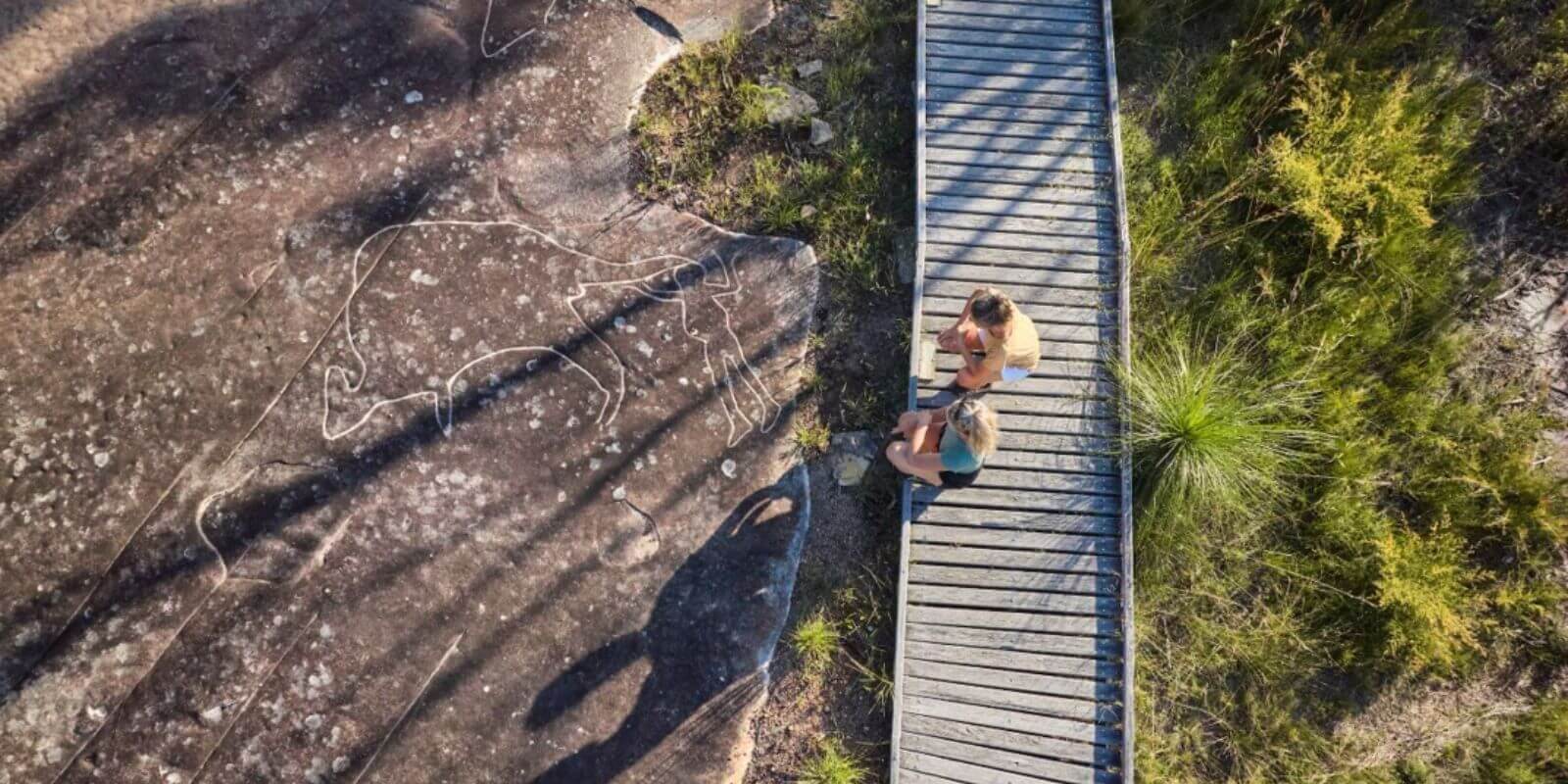 Bulgandry Aboriginal Art Site from above