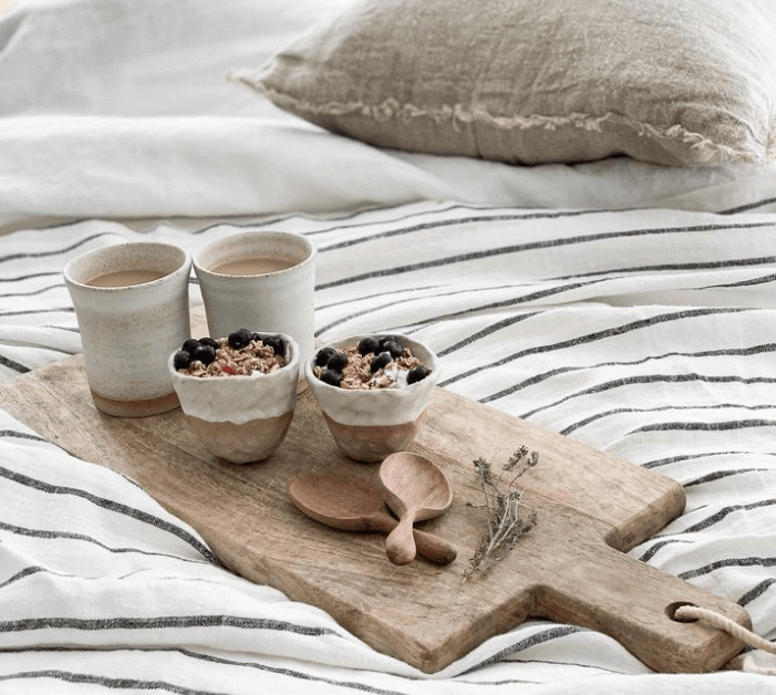 Breakfast platter featuringMayclay ceramics