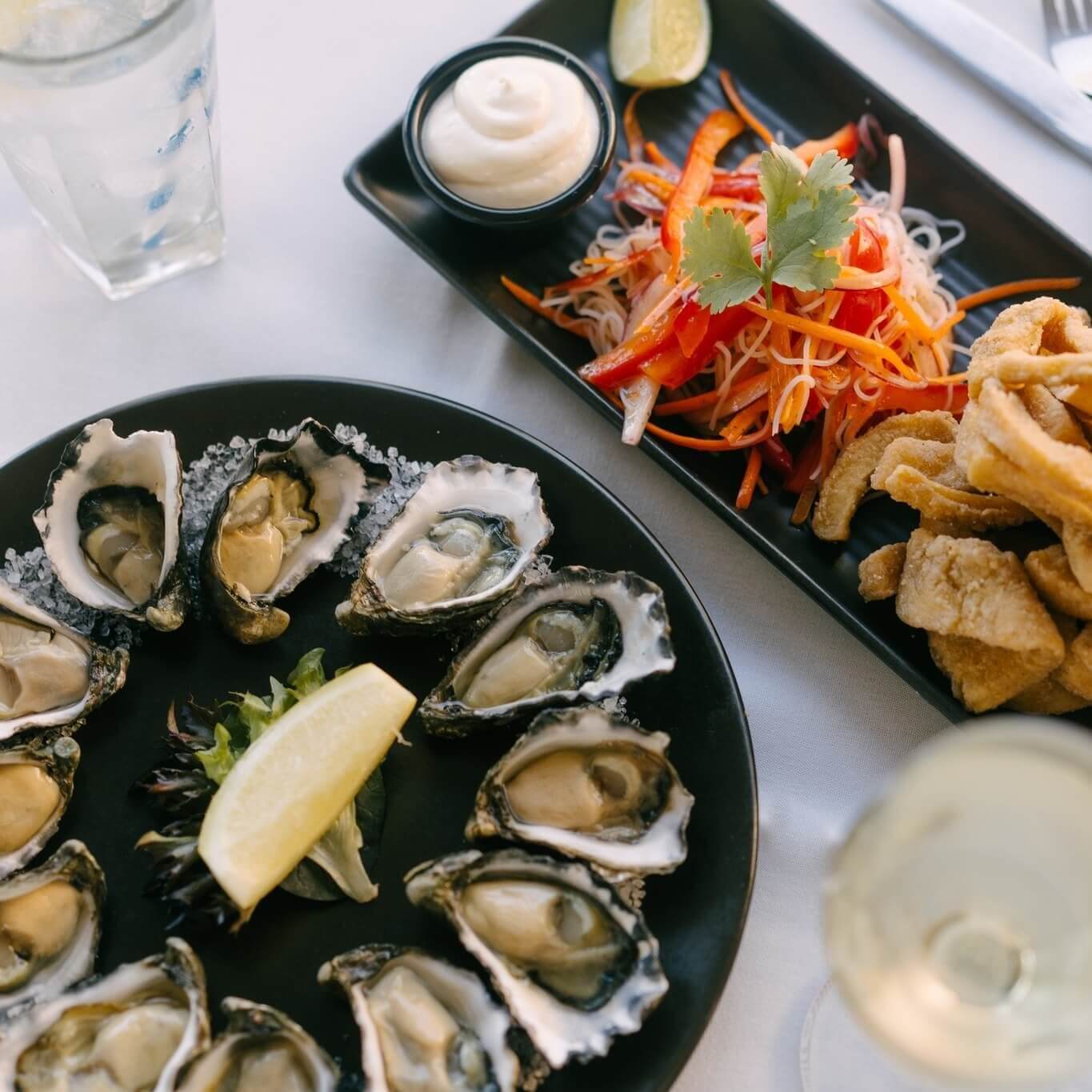 Local seafood plate