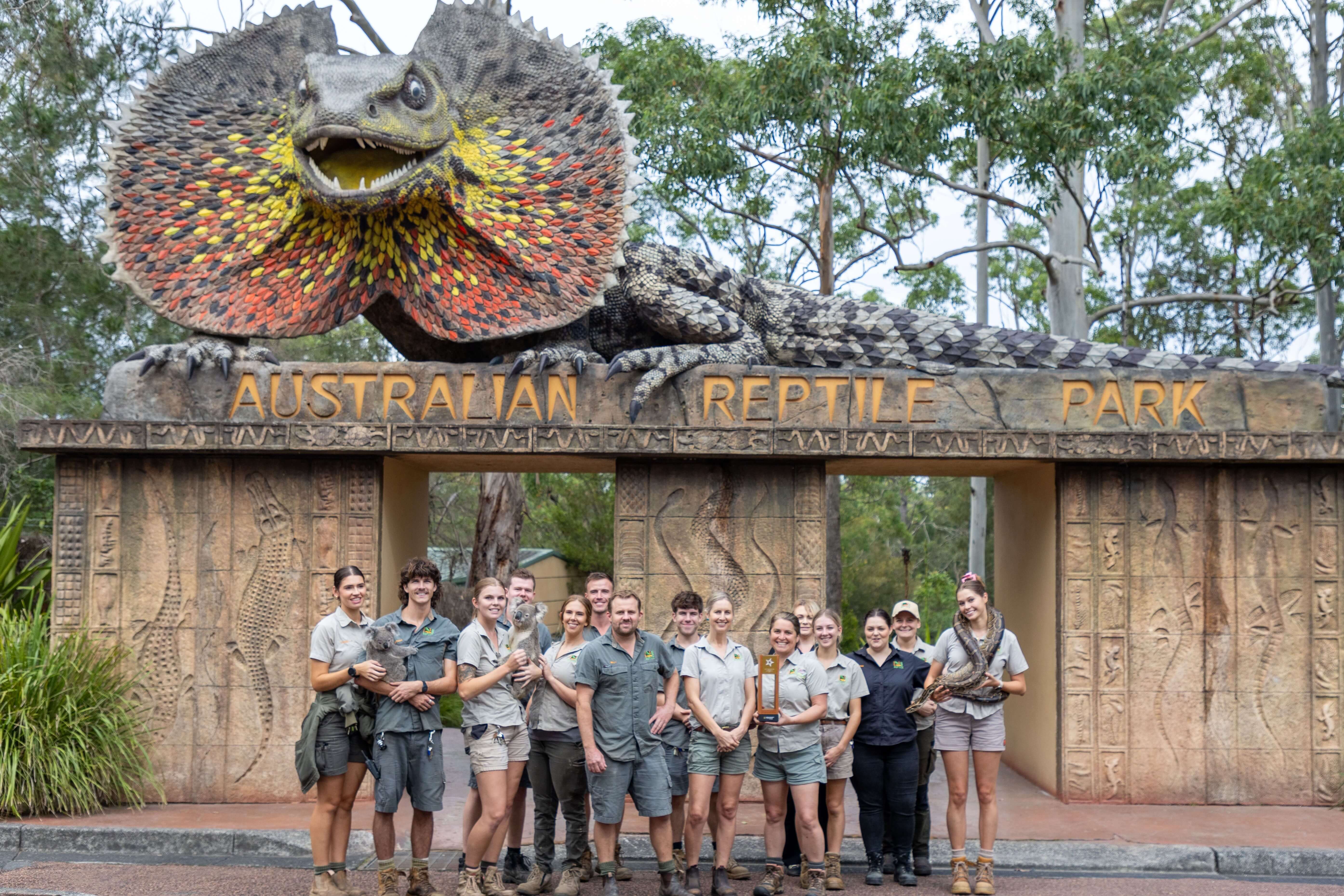 Australian Reptile Park wins 2023 Major Tourist Attraction at Australian Tourism Awards