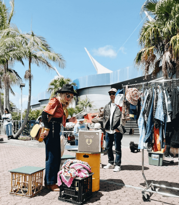 Women looking at vintage clothings on Central Coast NSW