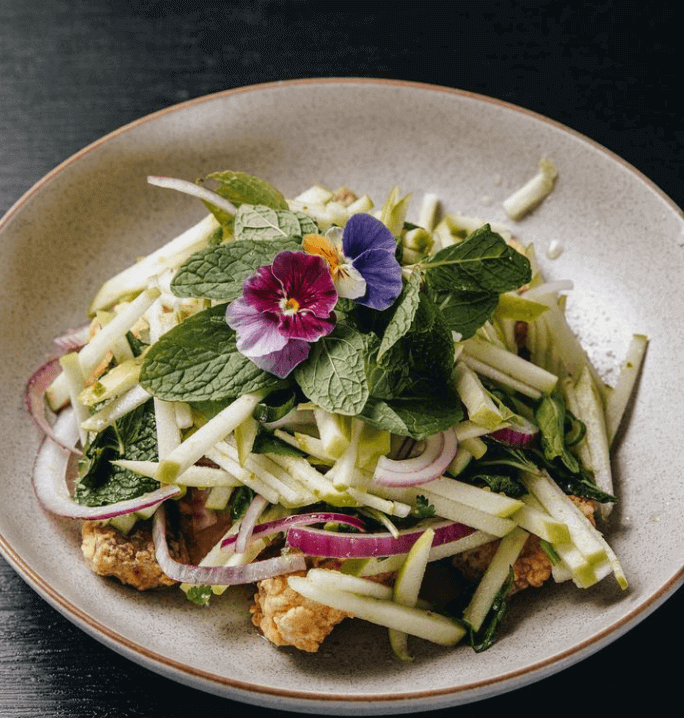 Maew Maew Asain inspired Barramundi salad dish