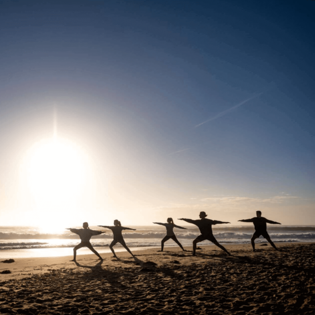 Yoga on the beach