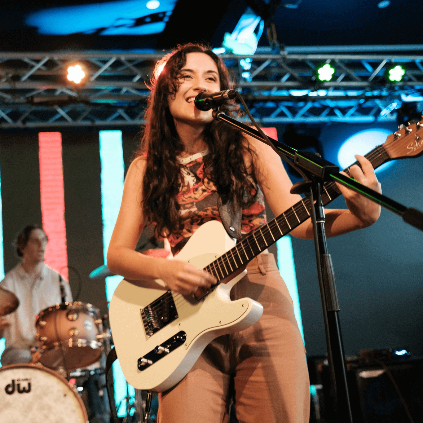 Image of artist singing