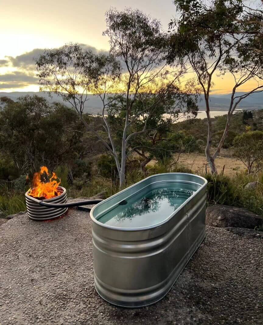 outdoor bath