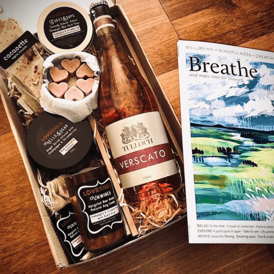 valentines hamper treats from above