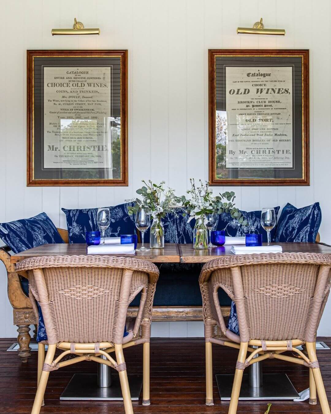 fancy fresh floral restaurant interior