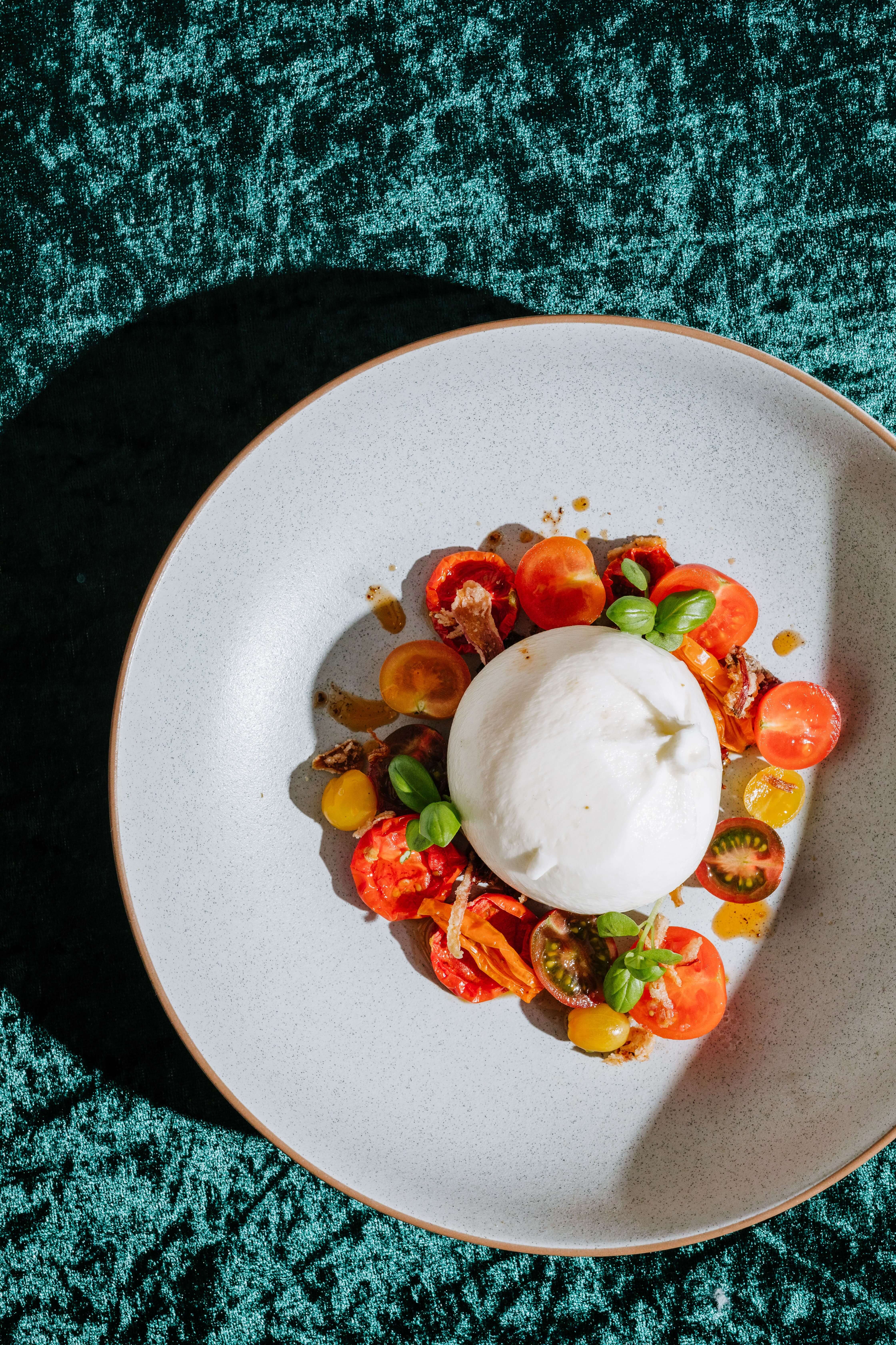 fancy plate of fresh local food