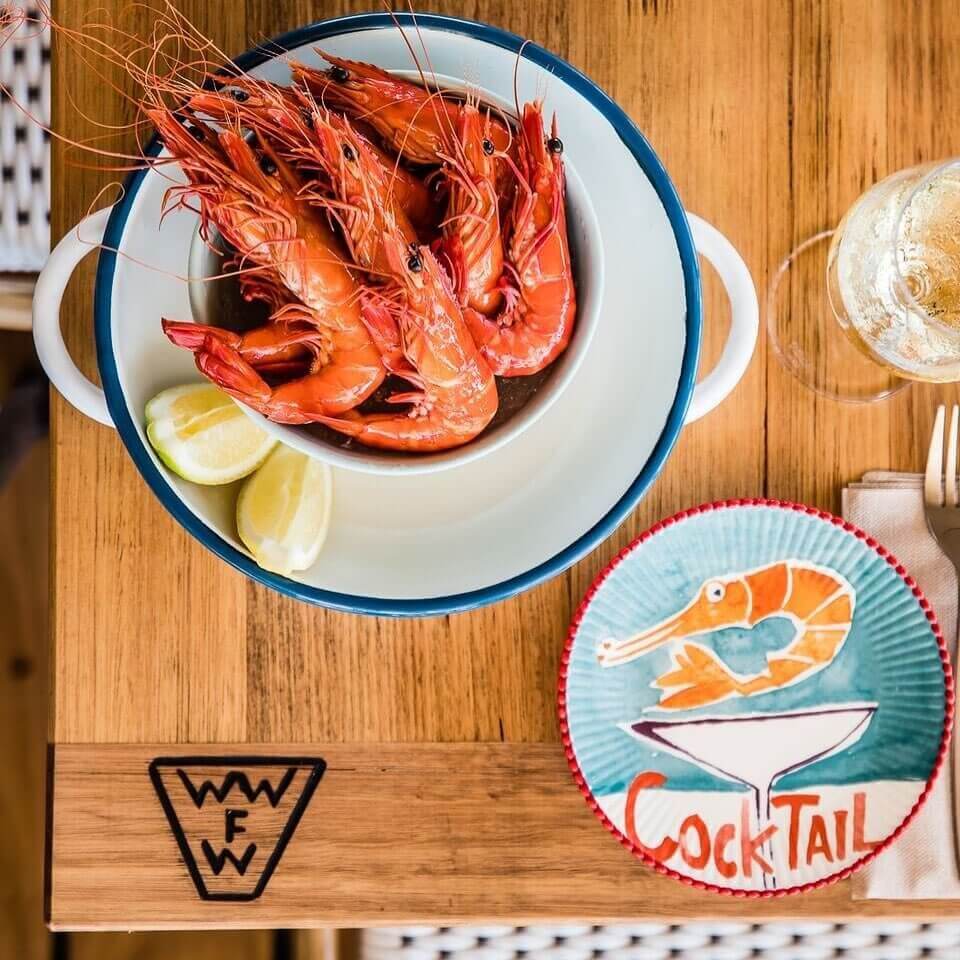 Prawn flatlay