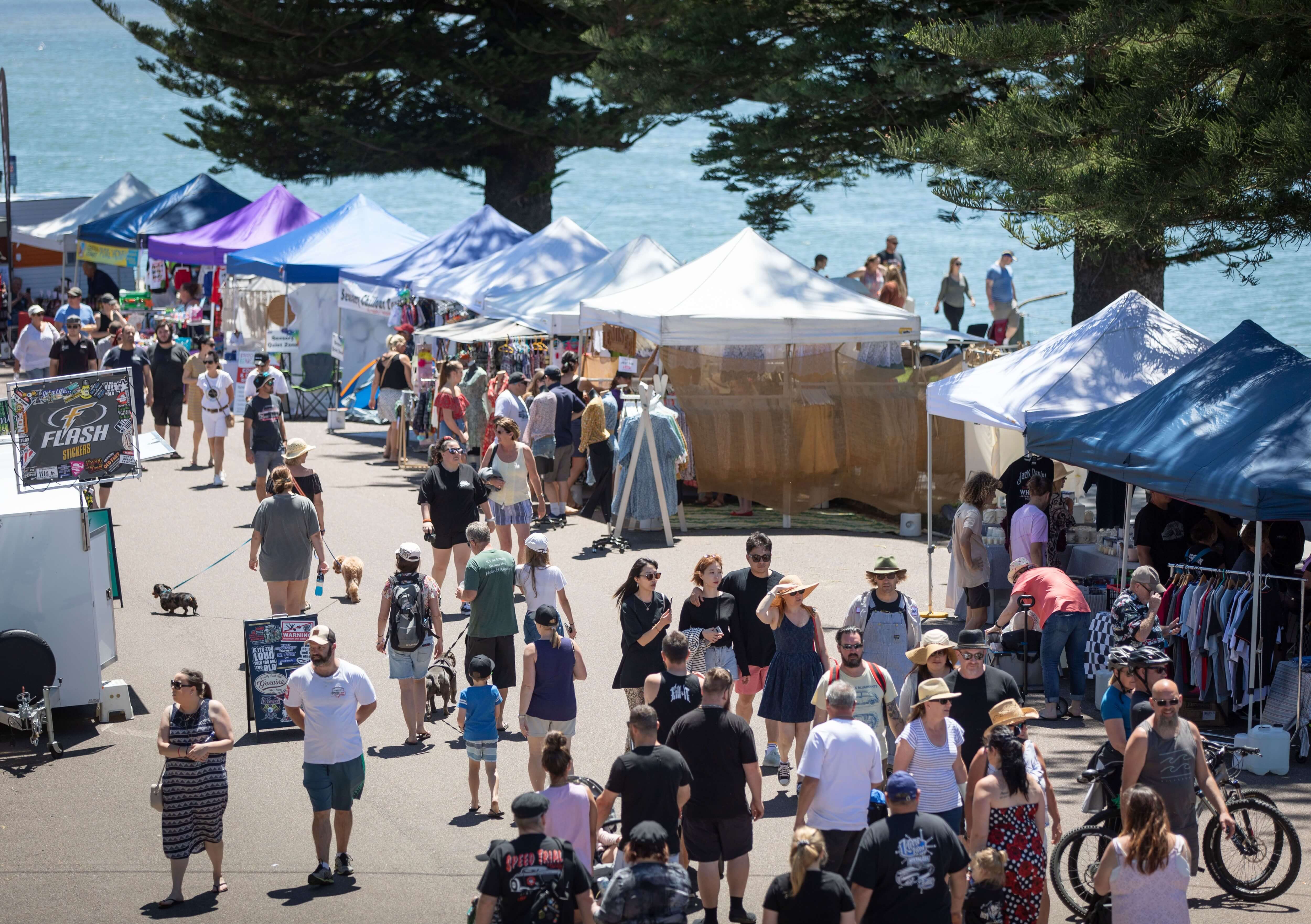 Markets by the waters edge