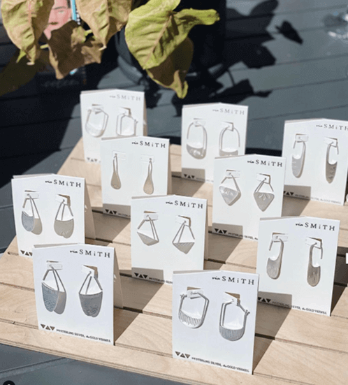 Two Birds Gallery Cafe gift earrings designed by Michelle SMiTH