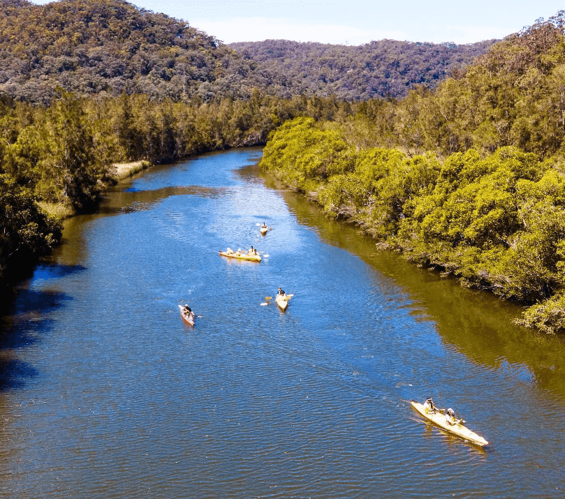 kayaking on brisbane waters waterways