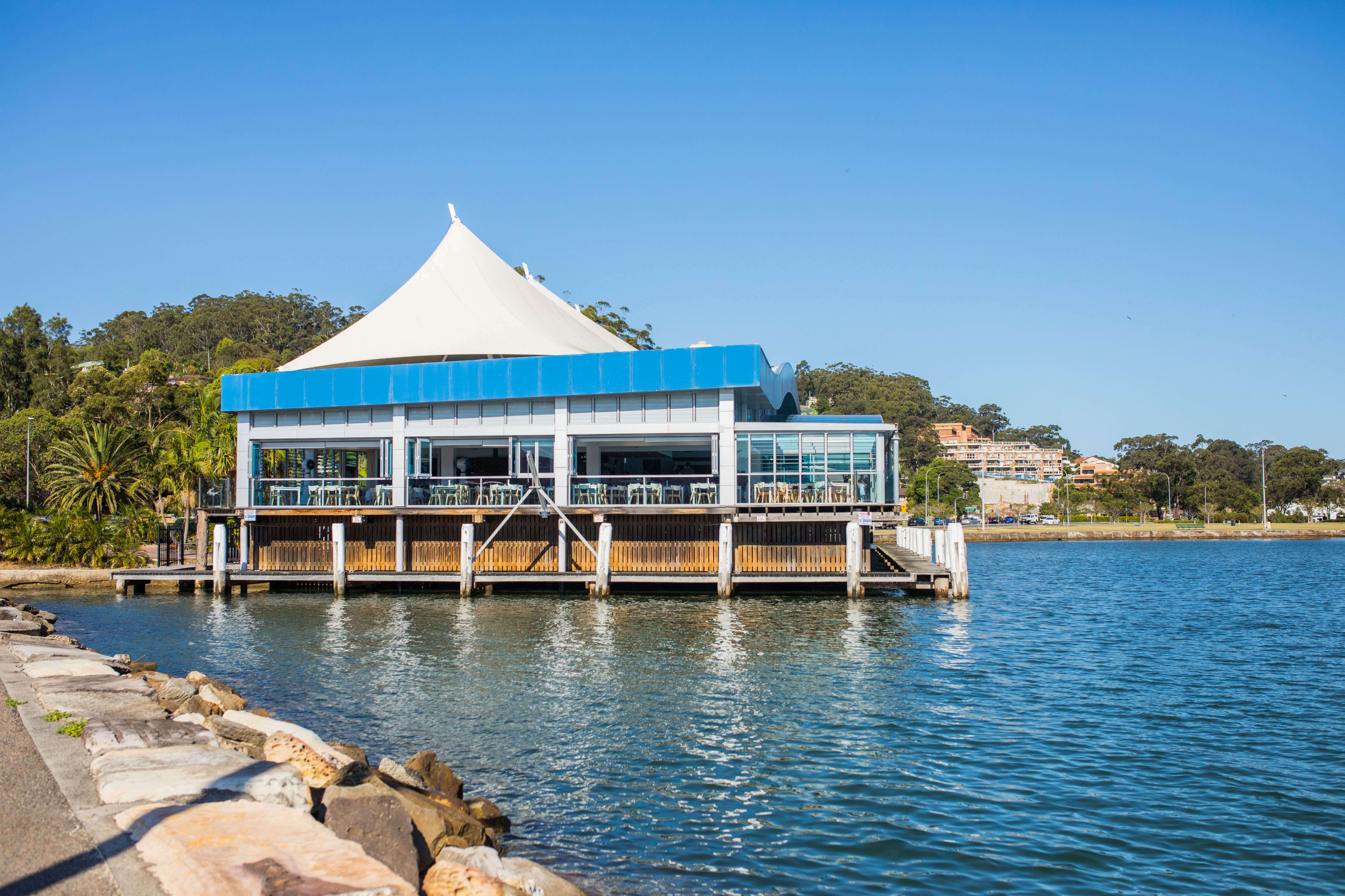Drifters Wharf located on Gosford's Brisbane Water's edge and along the shared pathway