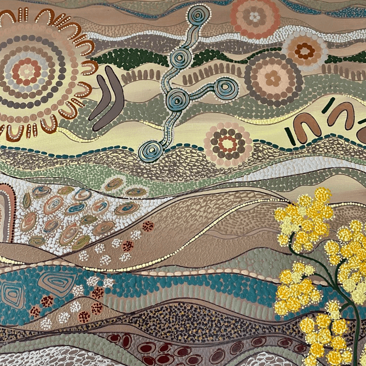 Colourful Aboriginal art