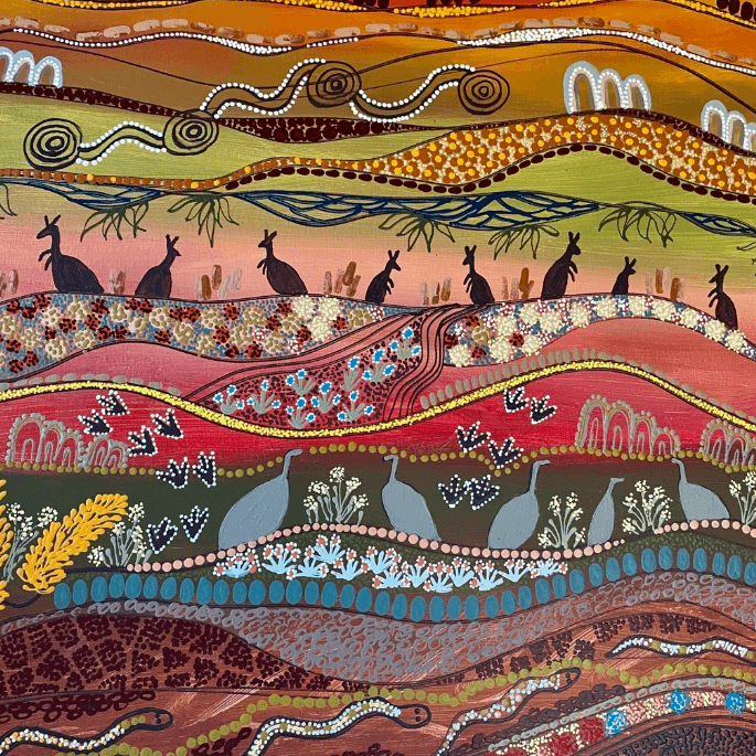 Colourful Aboriginal Art