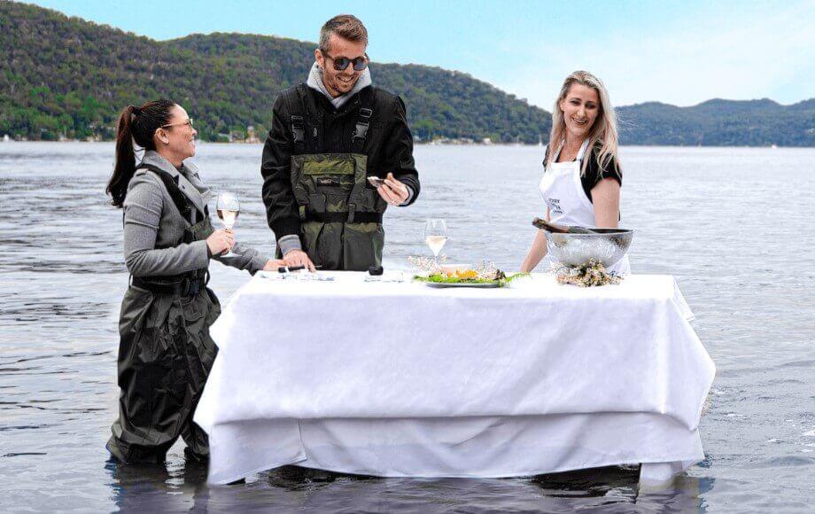 Immersive oyster tasting on Hawkesbury 