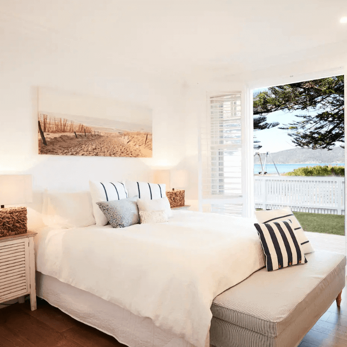 The Pines at Patonga Beach, luxury coastal rental for winter