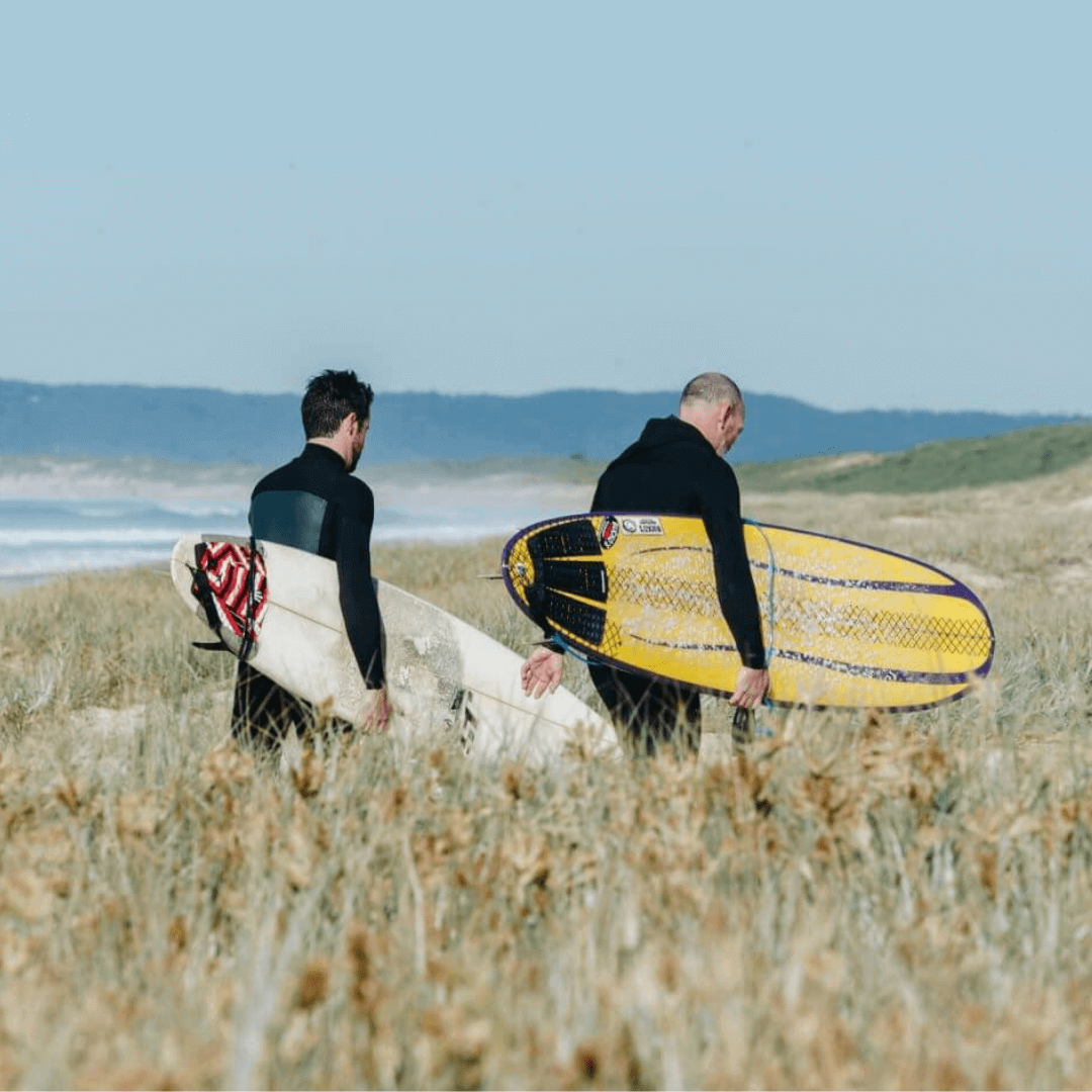 Two surfers